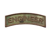 Engineer Shoulder Tab Badge Multicam OCP US Army Tactical Morale Hook Patch