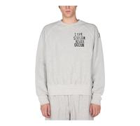 Engineered Garments - Felpa Girocollo Raglan Stampata - - Sweatshirts & Hoodies - Uomo - Grigio - S