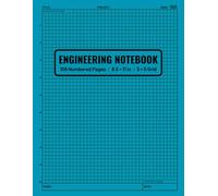 Engineering Notebook: Graph Paper Notebook for School, College & Work | Design, Calculations, Graphs, and Technical Notes | 106 Numbered Pages, 8.5 × 11 in, 5 × 5 Grid