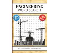 Engineering Word Search Book: Word Searches with Easy to Read Print about Engineering, Electronics, Construction and More, 6x9 inches, 110 pages, 50+ ... Gifts for Vacations, Holidays and Free Times.