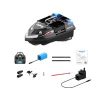 Engineerkiter GPS RC Bait Boat Carp Fishing V802PRO 4 scomparti barca da pesca esca con ritorno a una chiave, telecomando 500 m con carico 3 kg, nero