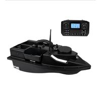 Engineerkiter GPS RC Bait Boat Carp Fishing ZV9 4 Scomparti Esca da Pesca Barca con One-Key Return GPS Posizionamento, Telecomando 500M con 3KG Caricamento, Nero