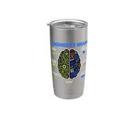 Engineer's Brain Funny Engineering Humor Problem Solver Bicchiere termico in acciaio inox doppia parete