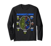 Engineer's Brain Funny Engineering Humor Problem Solver Maglia a Manica