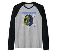 Engineer's Brain Funny Engineering Humor Problem Solver Maglia con Maniche Raglan