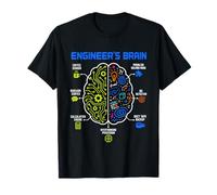 Engineer's Brain Funny Engineering Humor Problem Solver Maglietta