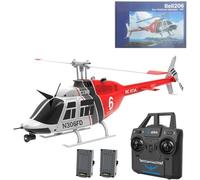 ENGINEMECH 1:33 RC ERA C138 206 elicottero, rotore singolo a 6 canali 2.4G senza timone con alzata in altezza, iniziare e atterrare con un clic, regalo per adulti, principianti adatto