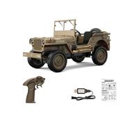 ENGINEMECH Auto telecomandata fuoristrada con LED & Motors e rotazione a 360°, veicolo di comando militare Offroad 1:10, 4WD Off-Road Car, regali auto da corsa