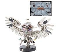 ENGINEMECH Puzzle in metallo 3D per adulti, fai da te con gufo 3D in metallo, modello Steampunk, decorazione, regali, Natale, collezione d'arte, regali per la festa del papà