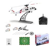 ENGINEMECH WL K270 - Elicottero radiocomandato con flusso ottico in alto, telecomando, giroscopio 2.4G 4CH Flybarless Militare Aereo 6G/3D Stunt Copter Elicottero per adulti