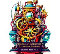 Engines of Imagination: Steampunk Machines Coloring Book Vol 2
