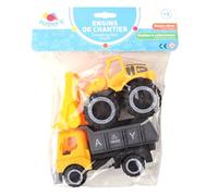 ENGINS DE CHANTIER - Camion Edile - Veicoli di Intervento - 022773 - Modello Casuale - Plastica - 1/24 - Veicolo a Ruote Libere - Lavori - Giocattolo per Bambini - A partire dai 3 anni