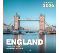 England 2026 Calendar: Countryside, Cities, and Coastal Beauty