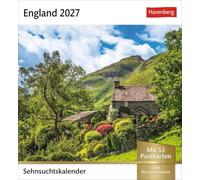 England Sehnsuchtskalender 2027 - Wochenkalender mit 53 Postkarten: Fernweh in einem Foto-Kalender zum Aufstellen. Die schönsten Landschaften Englands ... in einem Tischkalender. Auch zum Aufhängen