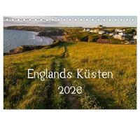 Englands Küsten 2026 (Tischkalender 2026 DIN A5 quer), CALVENDO Monatskalender: Die schönsten Küstenlandschaften Englands und Wales.