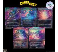 English Alien Auroras Secret Lair MTG Galaxy Foil Edition Sigillato 5 Carte