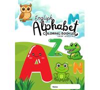 English Alphabet Color and Trace Book