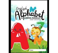 English Alphabet Coloring Booklet color and trace