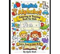 English Alphabet Coloring & Tracing Book for Kids: Fun Black Outline Letters to Trace, Color & Learn A-Z | Early Learning Workbook for Preschool and Kindergarten