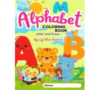 English Alphabet Trace and Color Activity Book