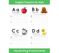 English Alphabet Writing Practice Book (A-Z Tracing for Kids Ages 3-6): Fun and Easy English Alphabet Handwriting Workbook for Preschool and Kindergarten kids