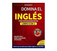 English Book - English Learning Books For Adults | 6-in-1 Spanish Edition Englishh Workbook,Easy Language Learning Dictionary Study Supplies For Reading School Students Men Business Negotiations Home