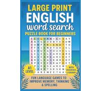 English Brain Games for Beginners: Word Search, Crossword, Hangman & Scramble to Boost Vocabulary, Spelling, and Memory - Fun ESL Activities for Kids, Teens & Adults