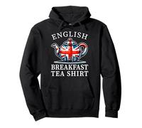 English Breakfast Tea - Tazza da tè con Bandiera del Regno Unito Felpa con Cappuccio