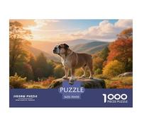 English Bulldog, Gioco Di Puzzle Da 1000 Pezzi, Attività Conviviale Per La Famiglia, Regalo O Souvenir, Adatto Dai 10 Anni, Pet Dog, 70x50cm/1000pcs