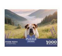 English Bulldog, Gioco Di Puzzle Da 1000 Pezzi, Attività Conviviale Per La Famiglia, Regalo O Souvenir, Adatto Dai 10 Anni, Pet Dog, 38x26cm/1000pcs