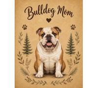 English Bulldog Notebook - Rustic Dog Journal for Women - Cute Gift for Bulldog Lovers - 120 Lined Pages