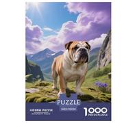 English Bulldog, Puzzle Da 1000 Pezzi, Attività Creativa E Rilassante, Perfetta Per Momenti Di Tranquillità, Adatto Dai 14 Anni, Pet Dog, 70x50cm/1000pcs