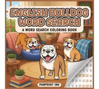 English Bulldog Word Search: A Word Search Coloring Book