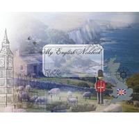 English class lined notebook - with decorative margins: A lined journal with a British landscape theme for taking daily notes - A journal for learning vocabulary and language