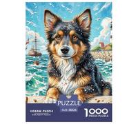 English Cocker Spaniel 1000Pezzi Puzzle Immagine Dipinta Cute Pets Divertimento Per Adulti Idea Regalo Uomo E Donna Per Adulti E Bambini A Partire Dai 12 Anni38x26cm/1000pcs