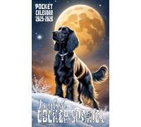 English Cocker Spaniel Pocket Calendar 2025-2026: 2 Year Monthly Planner for Purse, From January 2025 to December 2026