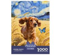 English Cocker Spaniel Puzzle 1000 Pezzi Classico Per Adulti E Bambini Dai 12 Anni,Cute Pets, Intrattenimento Creativo Idea Regalo Per Lei O Lui Per Uomini E Donne 38x26cm/1000pcs