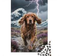 English Cocker Spaniel Puzzle 1000 Pezzi Premium, Mappa Concettuale Tattile, Esperienza Unificante, Regalo Iconico 1000pcs (75x50cm)