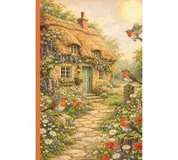 English Cottage Garden Journal: 6 x 9 Inches | 120 Lined Pages: A Lined Notebook Inspired by Wildflowers, Robins & Slow Living