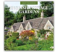 English Cottage Gardens 2027 Square Wall Calendar