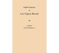 English Duplicates of Lost Virginia Records (Tascabile)