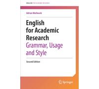 Adrian Wallwork English for Academic Research: Grammar, Usage and St (Tascabile)