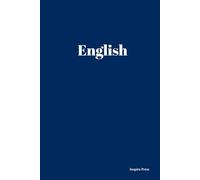 English Hardcover Notebook for Students: | 6x9 Inches | 80 Pages of Lined Paper | Navy Blue Matte HardCover | Ideal for English Classes School & College Use