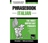 English-Italian phrasebook and 1500-word dictionary [Lingua Inglese]