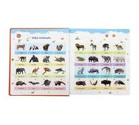 English Learning Book - ABS 29,5 x 24,3 cm, Kids Speaking Book, Interactive Sound Design | Educational Vocabulary Study Toy, Preschool Language Books for Home, School, Daycare, Kindergarten, Travel