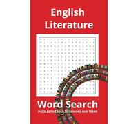 English Literature Word Search: PUZZLES FOR ADULTS, SENIORS AND TEENS