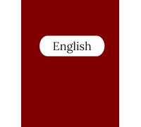 English Notebook - 125 Pages V1: College Ruled Paper | 8.5 x 11" | School, Study, and Lab Notes, Academic Lined Notebook for Students, Teachers, and English Lovers