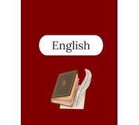 English Notebook - 125 Pages V2: College Ruled Paper | 8.5 x 11" | School, Study, and Lab Notes, Academic Lined Notebook for Students, Teachers, and English Lovers