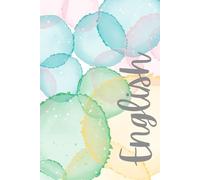 English Notebook: Colourful Pastel Watercolour Style - Righe -120 pagine - Appunti, Notebook, Università, Scuola, Superiori, Note