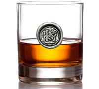 English Pewter Company Bicchiere da whisky da 11 once con monogramma iniziale - Regalo personalizzato con la scelta iniziale (L) [MON112]